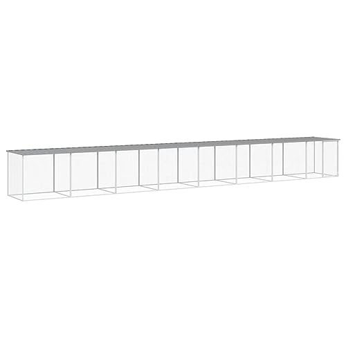 wenjingqi-3189057 Hühnerstall mit Dach oder verzinkt, Hellgrau, 803 x 98 x 90 cm wenjingqi-3189057 Hühnerstall mit Dach oder verzinkt, Hellgrau, 803 x 98 x 90 cm von Genérico