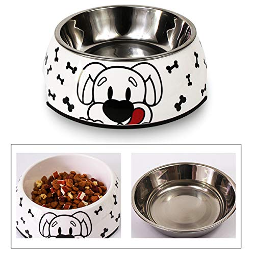 Generies Hund Fressnapf, Futternapf rutschfest | für kleine & mittelgroße Hunde | Futternapf Katze | Hunde-Napf Hund | Katzen-Napf Edelstahl-Napf | Kunststoff (Large,Hund) von generies
