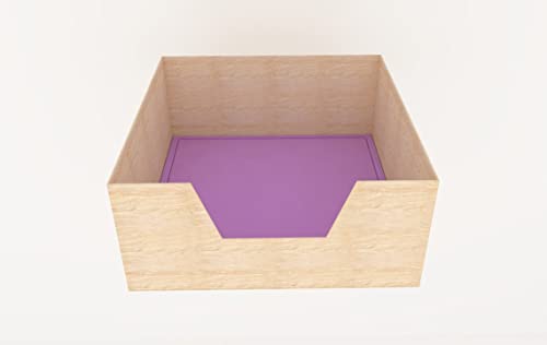 Quadratische Welpenbox aus Holz für Hunde, Entwöhnungsbox Geburtsbett Welpenbox Welpenbox Hundehütte von Generiq