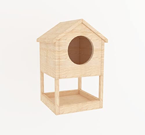 Vogelhaus aus Holz, für den Außenbereich, passend für die meisten gängigen Hinterhof und kleine Vögel, Geschenk für Avid-Vogelbeobachter von Generiq