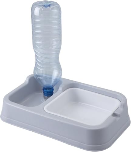 2 in 1 Tiernapf mit Wasserspender - Futternapf und Wasserbrunnen für Hunde oder Katzen - Automatisches Nachfüllsystem mit Flasche, 33 x 20 x 7 cm 2 in 1 Tiernapf mit Wasserspender - Futternapf und Wasserbrunnen für Hunde oder Katzen - Automatisches Nachfüllsystem mit Flasche, 33 x 20 x 7 cm von Générique