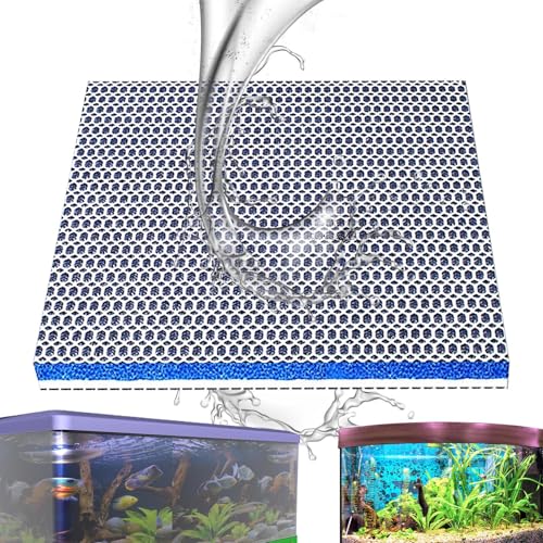 Aquarium-Filtermedien – Umweltfreundliches Ökolium-Pad, Wasseraufbereitersystem | Wiederverwendbare Netzkartusche aus Baumwolle, Schwammfilter in individueller Größe von Générique