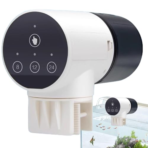 Aquarium Futterautomat, Futterautomat für Fische, Futterspender mit kleinem Tank mit Timer, Futterautomat für kleine Tank, Großer Futterspender von Générique