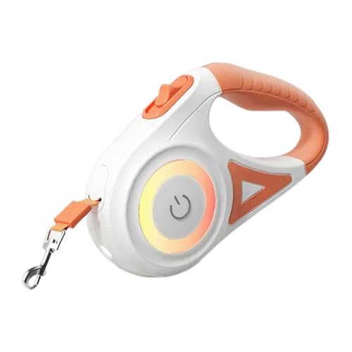 Ausziehbare Hundeleine, beleuchtet, 5 Meter, Orange, funktioniert mit AAA-Batterie Ausziehbare Hundeleine, beleuchtet, 5 Meter, Orange, funktioniert mit AAA-Batterie von Générique