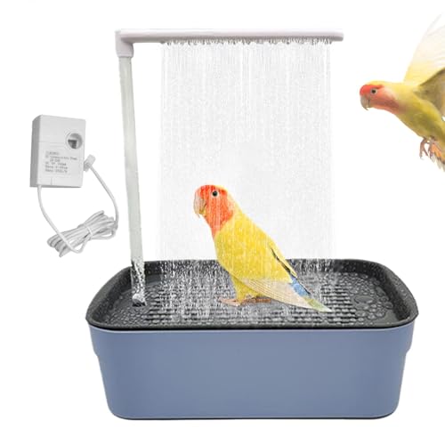 Automatische Badewanne für Vögel, automatische Vogelwanne, automatische Duschwanne mit fließendem Wasser, Schwimmbadspielzeug für Tiere, ruhig, praktisch für Freunde von Générique