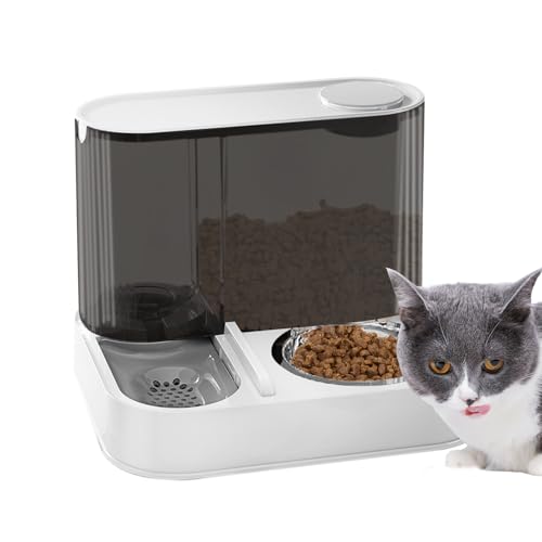 Automatischer Futterautomat für Haustiere für Katzen, Wasserspender für Katzenfutterstation | Automatischer Futterspender und 2-in-1-Wasserspender für Hunde, automatischer Futterspender für Haustiere Automatischer Futterautomat für Haustiere für Katzen, Wasserspender für Katzenfutterstation | Automatischer Futterspender und 2-in-1-Wasserspender für Hunde, automatischer Futterspender für Haustiere von Générique