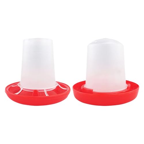Automatischer Hühnerfeder, Hühnerfutter, 10,2 x 9,2 cm, einfaches Nachfüllen, langlebiges Material, mittlere Größe, Outdoor-Bar und Hintergrund, praktische Lösung für den Innenbereich von Générique
