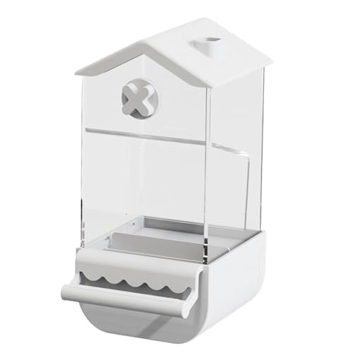 Automatischer Vogelfutterbehälter, Splash-Proof Lovebird Food Container, Sturdy and Easy-to-Use Feeding Supplies, Ideal für Käfige, Cockatiel, Parakeets & kleine Vögel von Générique