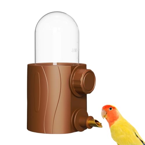 Automatischer Vogeltrinker, Vogelkäfig – Wasserzufuhrflasche mit 250 ml, Haustierkäfig bietet einen Behälter für Verzehrwerkzeuge, Vogelzubehör für den Käfig von Générique