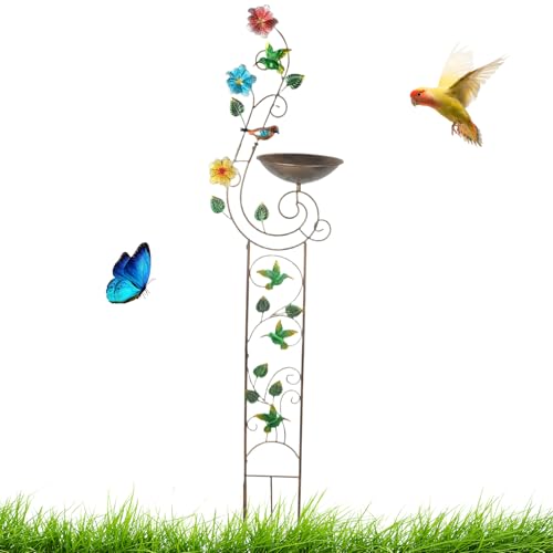 Bath Birdfeeder Garden – Dekorative Wasserschale, freistehender Pfahlständer | Vogeltränke für den Außenbereich, Vogel- -Wasserstation, Garten-Unterstützung, Sanctuai-Futterstation Bath Birdfeeder Garden – Dekorative Wasserschale, freistehender Pfahlständer | Vogeltränke für den Außenbereich, Vogel- -Wasserstation, Garten-Unterstützung, Sanctuai-Futterstation von Générique