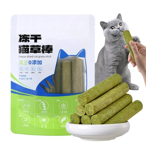 Beißstab für Katzen - 6x Pet Treat Snack Cat gefriergetrockneter Stick | Der essbare Stick stimuliert die Interaktion für die Zahnpflege von Kätzchen, für den Salon u von Générique