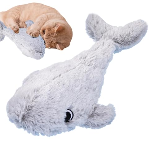 Berührungsaktiviertes Kätzchenspielzeug, realistisches interaktives Spielzeug für Katzen im Innenbereich – wiederaufladbares Kätzchenspielzeug im Meerestier-Design für Haustiere, Katze von Générique