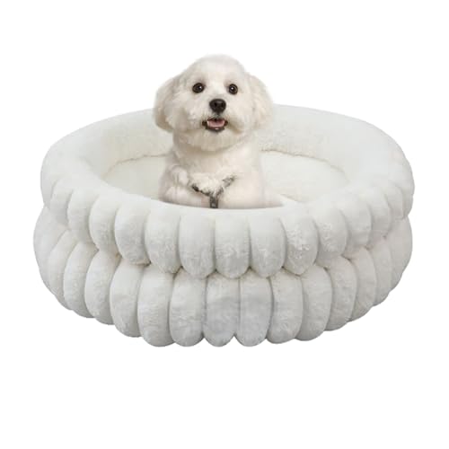 Beruhigendes Hundebett – Donut Cat Cuddler Matt, Kissen aus Plüsch, rund, 50,8 cm | Komfort-Matte, waschbar und abnehmbar, für Hunde, Welpen, Katzen und Kätzchen | Bequemes Schlafsofa-Bett P Beruhigendes Hundebett – Donut Cat Cuddler Matt, Kissen aus Plüsch, rund, 50,8 cm | Komfort-Matte, waschbar und abnehmbar, für Hunde, Welpen, Katzen und Kätzchen | Bequemes Schlafsofa-Bett P von Générique