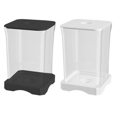 Betta Fish Tank, Desktop Aquarium, kompaktes rechteckiges Design, Glas, LED-Starter-Set mit Filtration, ideal für Zuhause oder Büros, 4,65 x 6,97 Zoll von Générique