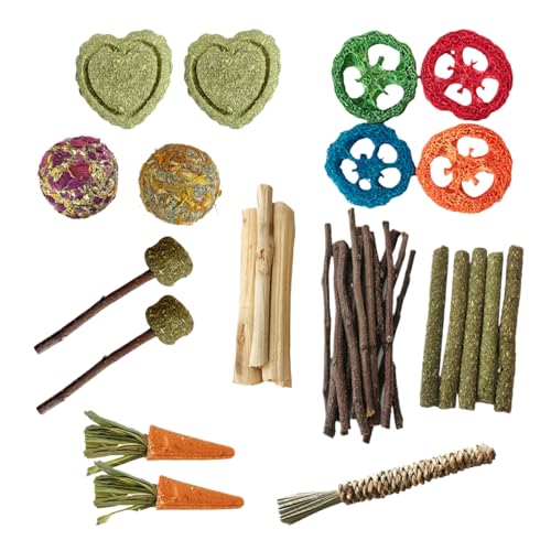 Bunny Chew Toys for Dent, Hamster Wood Chew Toy, Small Animal Hamster Beißen aus Holz, , Verarbeitet Zubehör für Käfige für Kleintiere von Générique