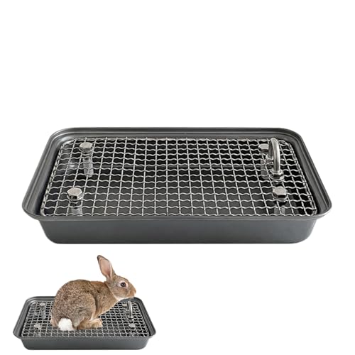 Bunny Litter Box, Ferret Potty Trainer, abnehmbarer Käfig, wiederverwendbar, Edelstahl, Trainingspanne für kleine und mittelgroße Haustiere, Indoor Use, 29 x 17,8 x 4,7 cm Bunny Litter Box, Ferret Potty Trainer, abnehmbarer Käfig, wiederverwendbar, Edelstahl, Trainingspanne für kleine und mittelgroße Haustiere, Indoor Use, 29 x 17,8 x 4,7 cm von Générique