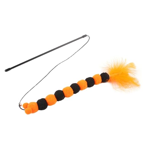 Cat Feathers Wand Toys - Interactive Cat Toys | Interaktive Katzenstäbchen, tragbares Haustierspielzeug für Unterhaltung, multifunktionales Spielzeug mit Glocke Cat Feathers Wand Toys - Interactive Cat Toys | Interaktive Katzenstäbchen, tragbares Haustierspielzeug für Unterhaltung, multifunktionales Spielzeug mit Glocke von Générique