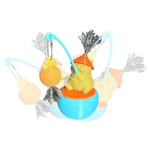 Cat Interactive Toy – Ball mit 360-Grad-Drehung | Jagd-Simulationsspiel für Kätzchen | Trainingsspiel zur mentalen Stimulation | Kratzen der Übung, Spielzeug | Wohnzimmer im Innenbereich von Générique