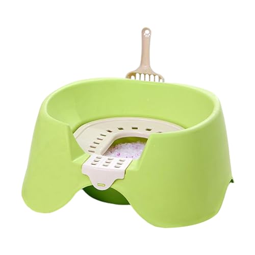 Cat Litter Tray, Kitten Litter Pan, 16,54 x 17,32 x 8,27 Zoll High Sided Open Top Toilette, Easy Clean Pet Supplies for Rabbits, Kittens, Small Animals, Indoor Apartment, Home, Shelter, Store Use von Générique