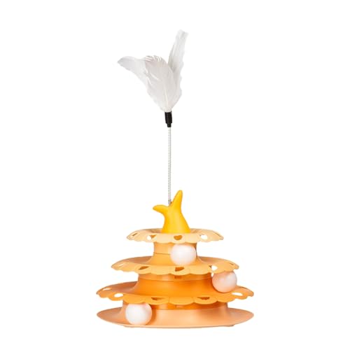 Cat Play Tower Ballspinner mit mehreren Ebenen, Trainings-Spielzeugbasis für Haustiere | Engagierendes Rollenspielzeug, lustige Katzenjagdturm, Ball-Aktivitätsspielzeug Cat Play Tower Ballspinner mit mehreren Ebenen, Trainings-Spielzeugbasis für Haustiere | Engagierendes Rollenspielzeug, lustige Katzenjagdturm, Ball-Aktivitätsspielzeug von Générique