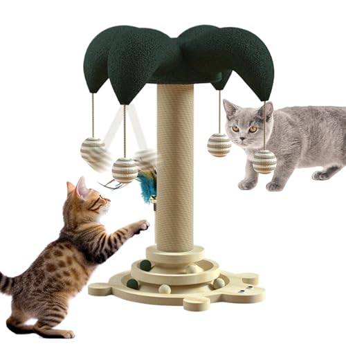 Cat Scratch Post, Tree Sisal Tower, 19,69 x 11,81 Zoll, Rotating Ball Track, Built in Play Feature, Wear Resistant Material for Climbing, Furniture Protection, Apartment Living Cat Scratch Post, Tree Sisal Tower, 19,69 x 11,81 Zoll, Rotating Ball Track, Built in Play Feature, Wear Resistant Material for Climbing, Furniture Protection, Apartment Living von Générique