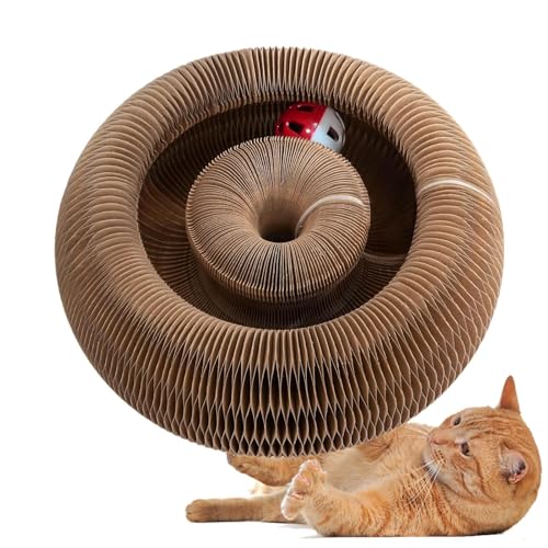 Cat Scratcher, Cat Scratch Board | Ball im Inneren des Katzen-Pads | gewelltes Cardboard Kitten Kitten Mental Physical Exercise Companion für Rasen, Wohnzimmer Cat Scratcher, Cat Scratch Board | Ball im Inneren des Katzen-Pads | gewelltes Cardboard Kitten Kitten Mental Physical Exercise Companion für Rasen, Wohnzimmer von Générique