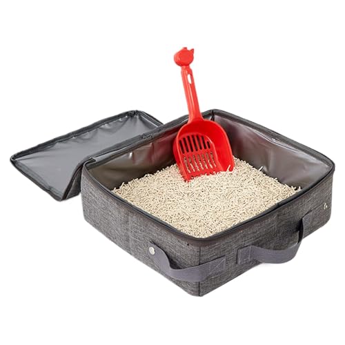 Cat Travel Litter Box, tragbar, Katzenkliterbox, Zipped Lid Cat Litter Box, faltbar, Cat Litter Box, keine Leakage Cat Litter Box, wasserfeste Katzentasche, Travel Litter Box mit Scoop, Cat Litter Cat Travel Litter Box, tragbar, Katzenkliterbox, Zipped Lid Cat Litter Box, faltbar, Cat Litter Box, keine Leakage Cat Litter Box, wasserfeste Katzentasche, Travel Litter Box mit Scoop, Cat Litter von Générique