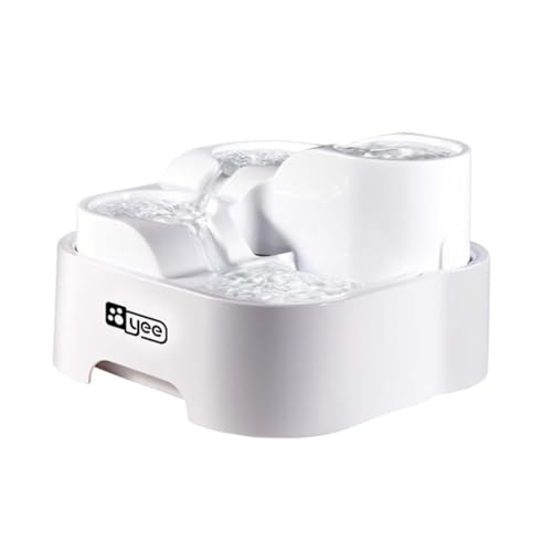 Cat Water Fountain, Multi-Slots Dog Dispenser, 9,45 x 9,45 x 6,3 Zoll Quiet Trinkbrunnen Filtersystem für sauberes Wasser, Auto-Wasserablauf, Zubehör für Katzen und Hunde Cat Water Fountain, Multi-Slots Dog Dispenser, 9,45 x 9,45 x 6,3 Zoll Quiet Trinkbrunnen Filtersystem für sauberes Wasser, Auto-Wasserablauf, Zubehör für Katzen und Hunde von Générique