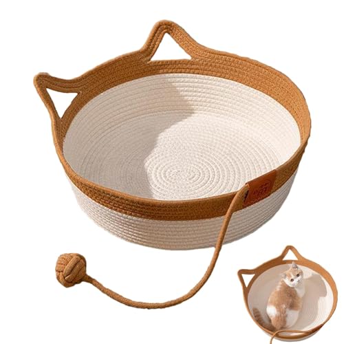 Desk Nest Pet Bed, Cute Cat Scratch Nest, Kratzfest, waschbar, Design 40 x 40 cm, atmungsaktiv, faltbar, handgewebt, Baumwolle, für drinnen und draußen Desk Nest Pet Bed, Cute Cat Scratch Nest, Kratzfest, waschbar, Design 40 x 40 cm, atmungsaktiv, faltbar, handgewebt, Baumwolle, für drinnen und draußen von Générique