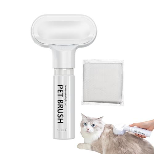 Dog Bath Brush, Shampoo Scrubber Dispenser, 18 x 10 cm (7,87 x 4,33 Zoll) Foaming Soap Massagekamm Soothing Brush, tragbares Haustiergrooming Tool für kurze und lange Hunde, Katzen, Puppies von Générique