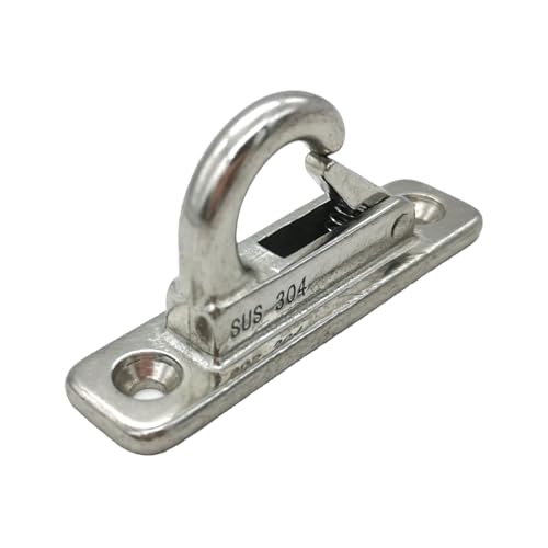 Dog Lead Holder, Edelstahl Pet Chain Parking Hook for Secure Hanging, 5,9 x 1,6 cm Wall Mounted Lead Hanger with Heavy Duty Hook for Front Door Entryway Living Room Backyard Fence Bedroom von Générique
