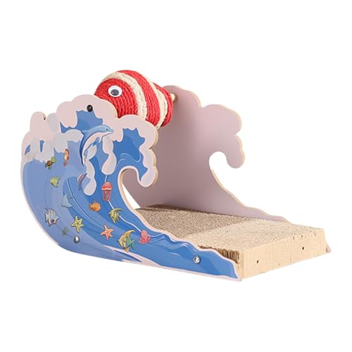 Dolphin Shaped Cat Scratching Board with Ball, Multipurpose Cat Claw Grinding Tool, Kitten Scratch Pad for Playing and Relaxing, Sturdy Animal Scratcher for Entertainment Dolphin Shaped Cat Scratching Board with Ball, Multipurpose Cat Claw Grinding Tool, Kitten Scratch Pad for Playing and Relaxing, Sturdy Animal Scratcher for Entertainment von Générique