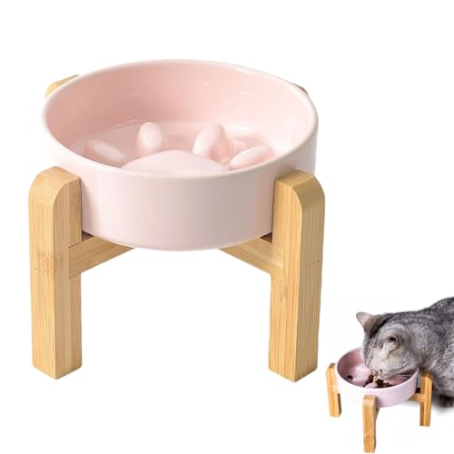 Doppelter erhöhter Futternapf aus Keramik, Futternapf für Tiere, Futternapf aus Keramik für Katzen, Futterspender für Haustiere, Futtermittel für Hunde mit Ständer aus Holz Doppelter erhöhter Futternapf aus Keramik, Futternapf für Tiere, Futternapf aus Keramik für Katzen, Futterspender für Haustiere, Futtermittel für Hunde mit Ständer aus Holz von Générique