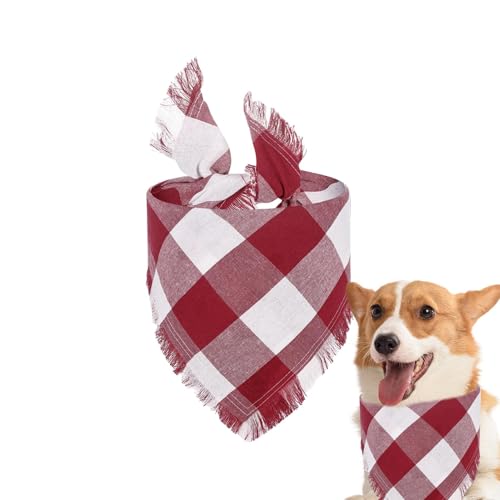 Dreieckstuch für Hunde, karierter Hundehalstuch, kariertes Hundehalstuch mit wasserabsorbierendem Karomuster, waschbarer Halstuch für Haustiere, dekorativer Hundehalstuch für zu Hause Dreieckstuch für Hunde, karierter Hundehalstuch, kariertes Hundehalstuch mit wasserabsorbierendem Karomuster, waschbarer Halstuch für Haustiere, dekorativer Hundehalstuch für zu Hause von Générique
