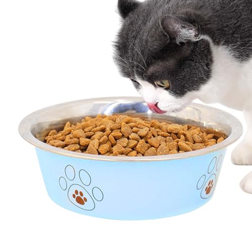 Edelstahl-Wassernapf für Hunde, Edelstahlnapf für Haustiere, Wasserschüssel für Hunde, Metallschüssel, rostfreie Futterschüssel, Katzenfutternapf, Jahr-Schüssel von Générique