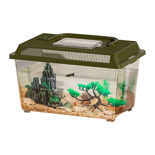 Eidechsenkäfig – Futterbox für Reptilien, Tarantula , transparent, mit Futterbox, Lebensraum für Gecko, Krabben und Einsiedler Eidechsenkäfig – Futterbox für Reptilien, Tarantula , transparent, mit Futterbox, Lebensraum für Gecko, Krabben und Einsiedler von Générique