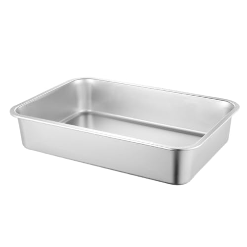 Extra große Katzentoilette, Katzentoilette, Katzentoilette, Katzentoilette aus Metall, antihaftbeschichtet, große Katzentoilette, Spritzschutz für große und kleine Katzen Extra große Katzentoilette, Katzentoilette, Katzentoilette, Katzentoilette aus Metall, antihaftbeschichtet, große Katzentoilette, Spritzschutz für große und kleine Katzen von Générique