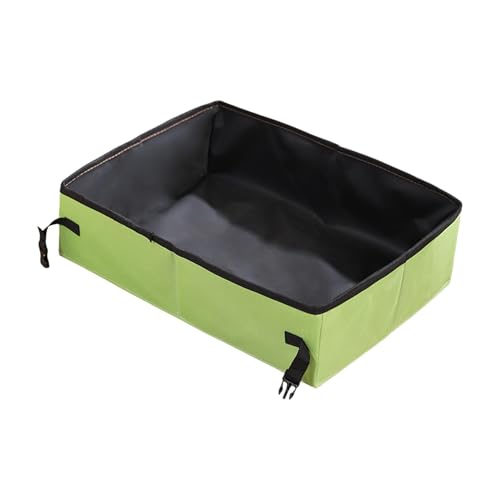 Faltbare Litterbox, Reise-Katzenbox, tragbar, Oxford-Stoff, wasserdicht, leicht zu transportieren, perfekt für Auto, Camping und Roadtrips, 45 x 45 x 14 x 5,51 cm Faltbare Litterbox, Reise-Katzenbox, tragbar, Oxford-Stoff, wasserdicht, leicht zu transportieren, perfekt für Auto, Camping und Roadtrips, 45 x 45 x 14 x 5,51 cm von Générique