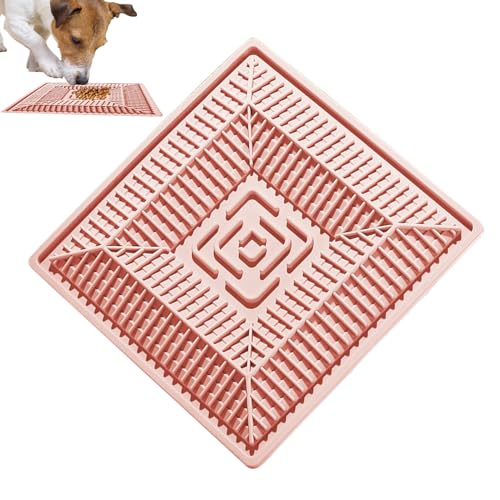 Feeder Interactive Cat – Puzzle-Matte, wasserdicht, für langsames Füttern | Futterschale aus rutschfestem Silikon für Kätzchen und Welpen, lustiges geistiges Spielzeug für Tiere von Générique