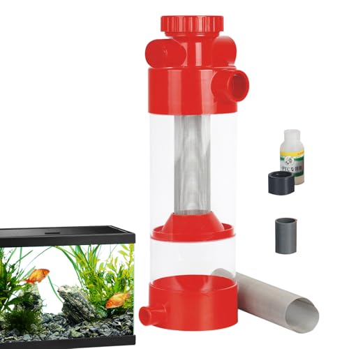 Fischködersammler, Stool Suction Collector, Edelstahl Tool für Saltwater Reef Brücke, Terrarium, Paludarium Breeding, Fecal Separator Equipment, 43 x 20 x 17 x 7 cm von Générique