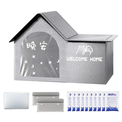 Frisches Haus für Hunde | Kühlender Unterschlupf für Hunde mit Eiswürfeltasche | Bequemes Eishaus, leichtes Zubehör für Haustiere, Outdoor, Innen von Générique