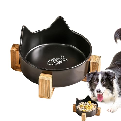 Futternapf für Katzen aus Porzellan, Katzennäpfe aus Keramik | Anti-Drop-Hundenapf | Futterschüsseln für Hunde und Katzen, Wasserschale für Haustiere av von Générique