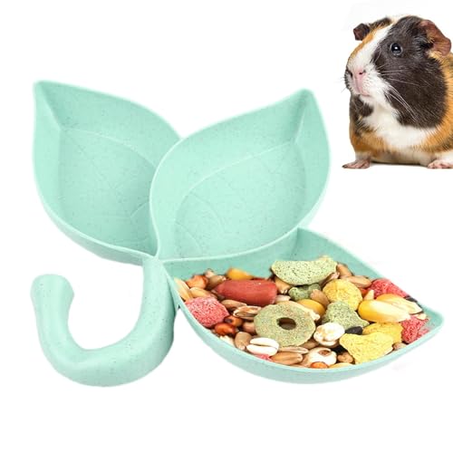 Futterschale für Hamster – 3 flache Blätter, kleine Nahrung für Haustiere und Wassernapf | Futterschale für Hamster, Rennmäuse, Mäuse und andere Haustiere von Générique