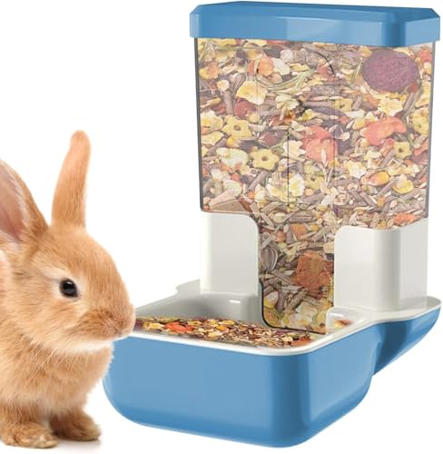 Futterspender zum Aufhängen, 800 ml, für Käfig, automatische Futterstation für Kaninchen, Frettchen, Katzen, Welpen, Meerschweinchen, Chinchilla, Hamster von Générique