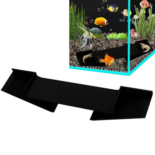 Garnelenschiene – Kuppel-Dreieck mit gebogenem Loch, unterirdischer Unterschlupf, Terrarium und Verwendung der Terrasse, ABS Keller Reptil, Aquatic Pet Habitat | Anzeige des Fischrohrs, Dekoration von von Générique