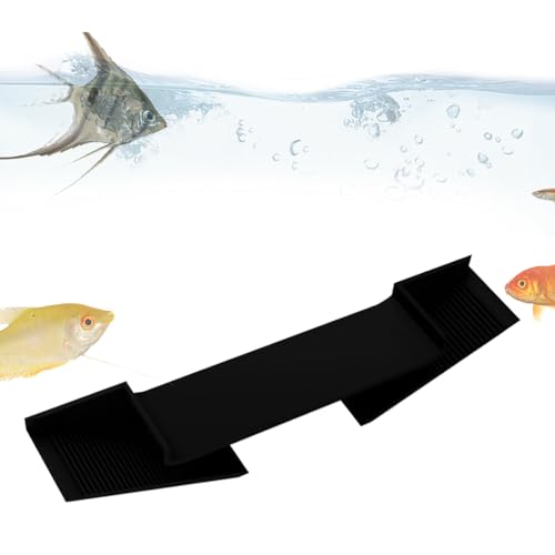 Garnelenschiene – Kuppel-Dreieck mit gebogenem Loch, unterirdischer Unterschlupf, Terrarium und Verwendung der Terrasse, ABS Keller Reptil, Aquatic Pet Habitat | Anzeige des Fischrohrs, Dekoration von von Générique