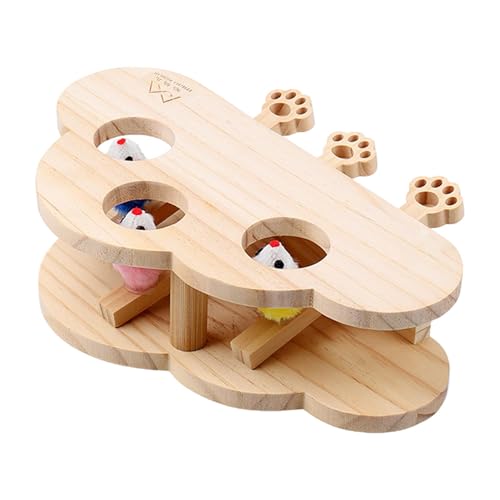 Generic Mole Toy | Interactive Cat Toy | Cat Scratching Mole Whack Toy, Wooden Cat Whack-A-Mole Game, 28 x 21 cm Interactive Cat Scratcher Board, Cat Mole Whack Game für kleine Katzen Generic Mole Toy | Interactive Cat Toy | Cat Scratching Mole Whack Toy, Wooden Cat Whack-A-Mole Game, 28 x 21 cm Interactive Cat Scratcher Board, Cat Mole Whack Game für kleine Katzen von Générique