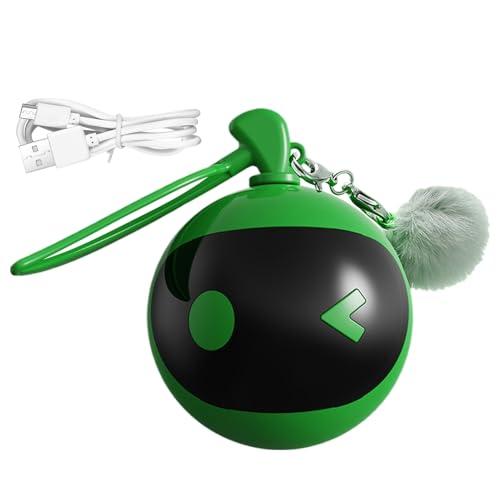 Générique Automatic Moving Ball Toy, Interactive Rolling Cat Toy, Smart Motion-Activated Ball, Wiederaufladbarer Pet Playtime, Indoor Fun, Motion Sensor USB, 1,97 x 2,56 Zoll von Générique