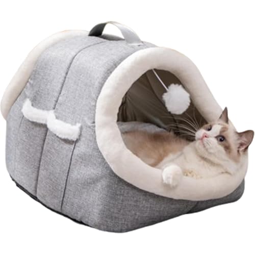 Générique Bed for Cats | Cat Beds for Indoor Cats | Semi Closed Cat House for Winter, Indoor Cat Shelter with Insulation & Storage Pockets, Cozy Winter Cat Bed for Small Spaces, Lounging and Napping Générique Bed for Cats | Cat Beds for Indoor Cats | Semi Closed Cat House for Winter, Indoor Cat Shelter with Insulation & Storage Pockets, Cozy Winter Cat Bed for Small Spaces, Lounging and Napping von Générique