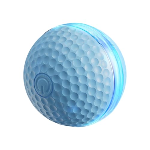 Générique Cat Ball Toy, Automatic Moving Design, 3,6 cm/1,42 Zoll, wiederaufladbar, Hunting Training, Kaugummi, (1 Stück), für Katzen und Katzen Harming Their Teeth Gold Kaugummi von Générique